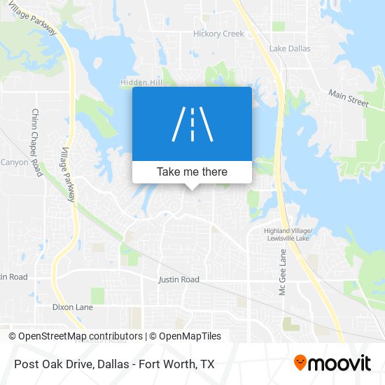 Post Oak Drive map