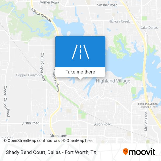Shady Bend Court map