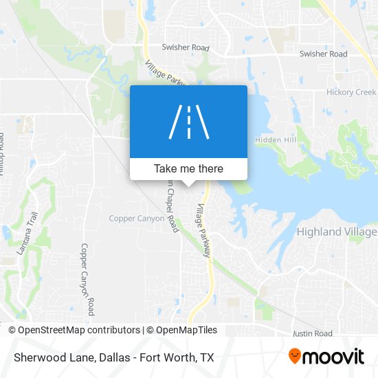 Sherwood Lane map
