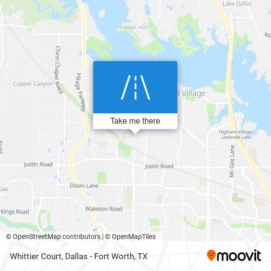Whittier Court map