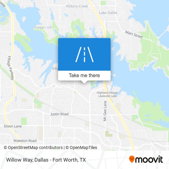 Willow Way map