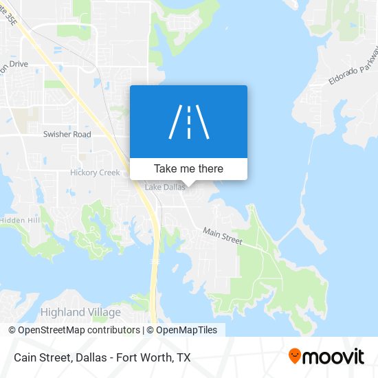 Cain Street map