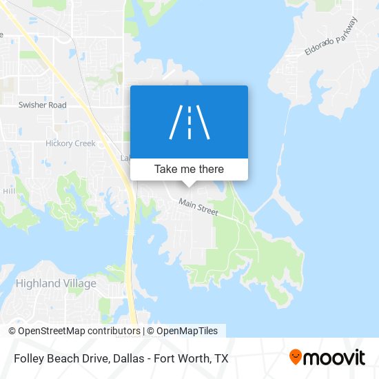 Folley Beach Drive map