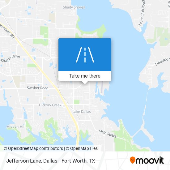 Jefferson Lane map
