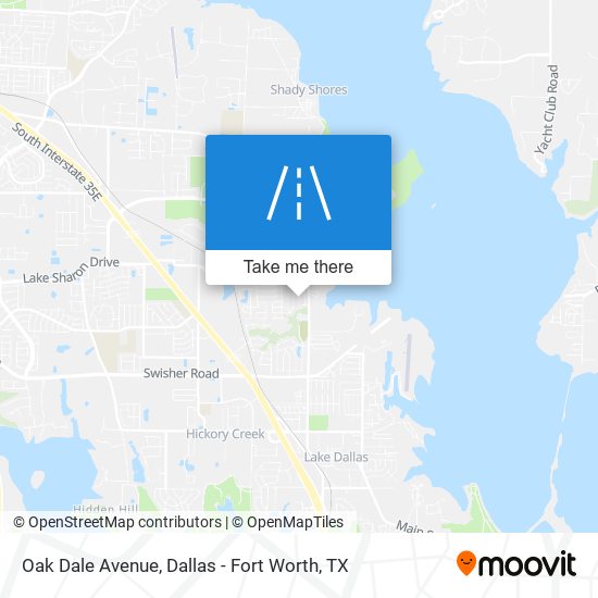 Mapa de Oak Dale Avenue