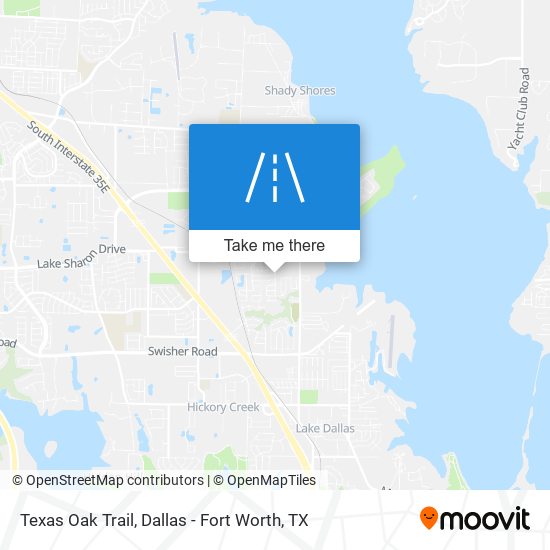 Texas Oak Trail map