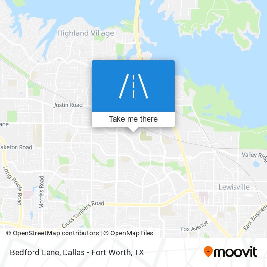 Bedford Lane map