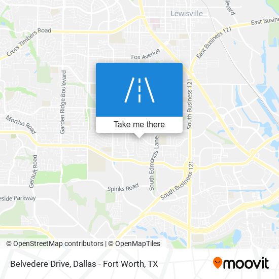 Mapa de Belvedere Drive