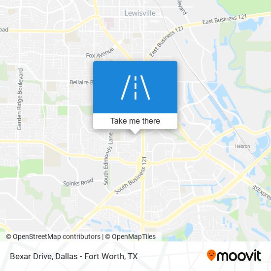Mapa de Bexar Drive