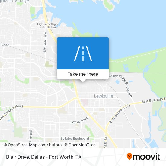 Blair Drive map
