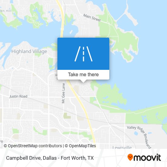 Campbell Drive map