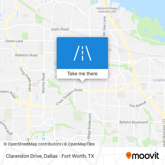 Clarendon Drive map