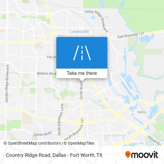 Country Ridge Road map