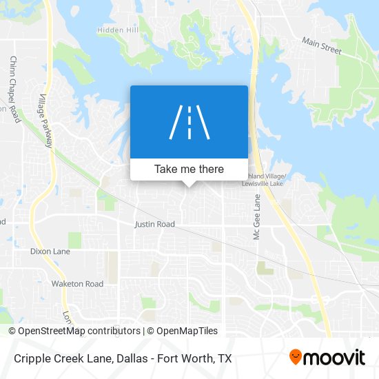 Mapa de Cripple Creek Lane