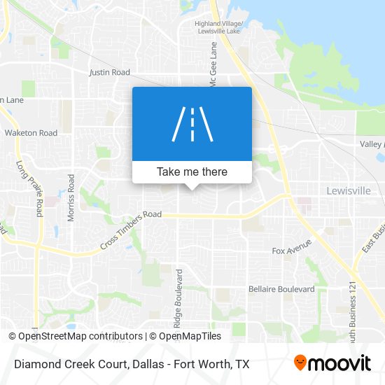 Mapa de Diamond Creek Court