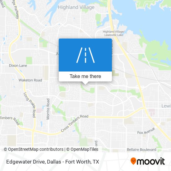 Edgewater Drive map