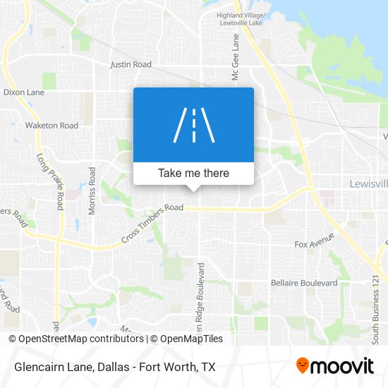 Glencairn Lane map