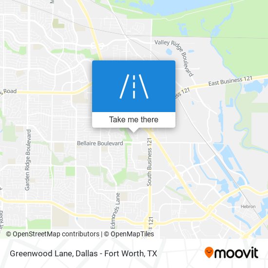 Greenwood Lane map