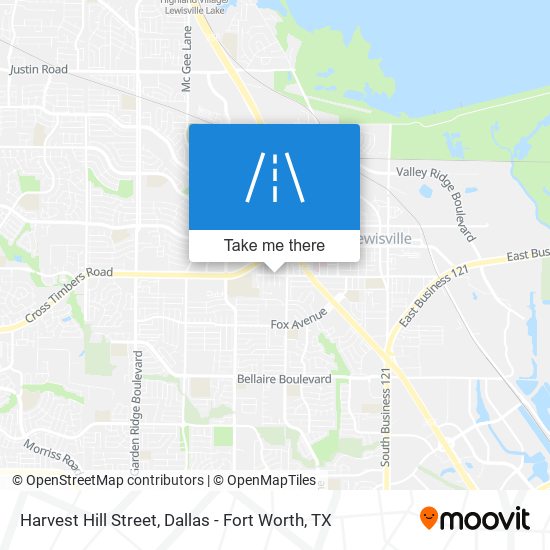 Harvest Hill Street map