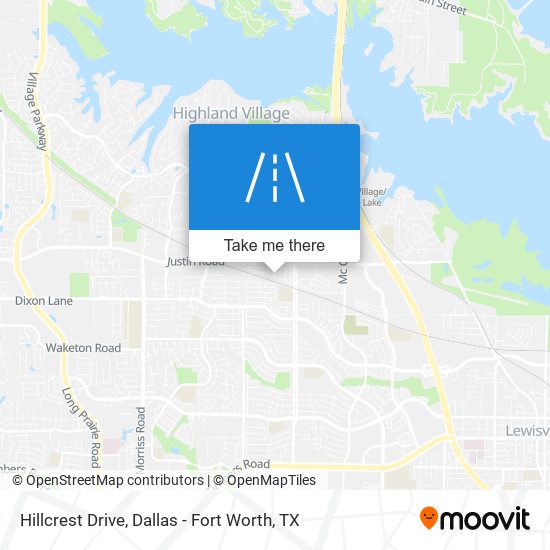 Hillcrest Drive map