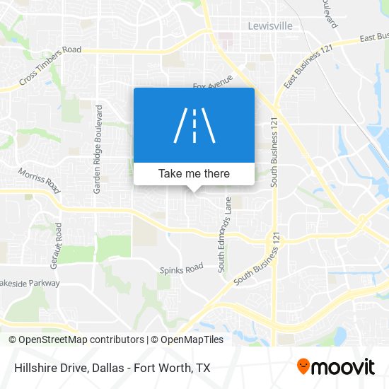 Hillshire Drive map