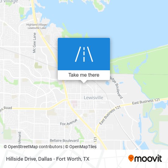 Hillside Drive map