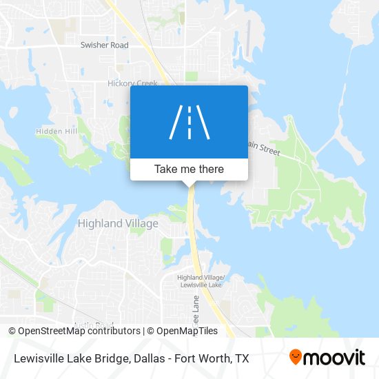 Mapa de Lewisville Lake Bridge