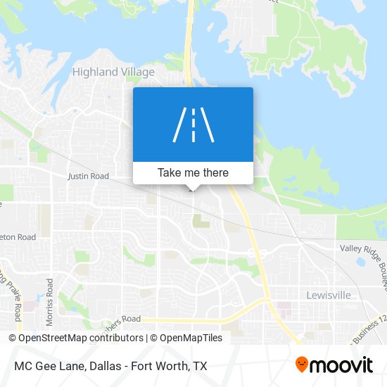 MC Gee Lane map