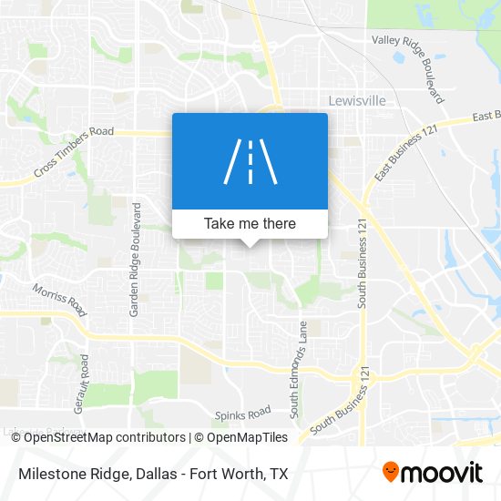 Milestone Ridge map