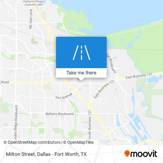 Milton Street map