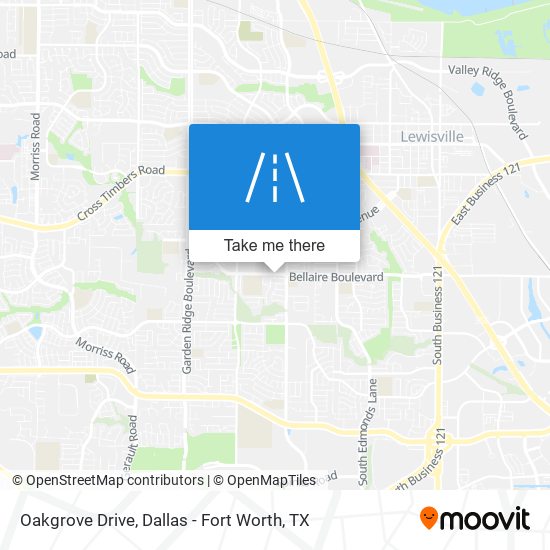 Mapa de Oakgrove Drive