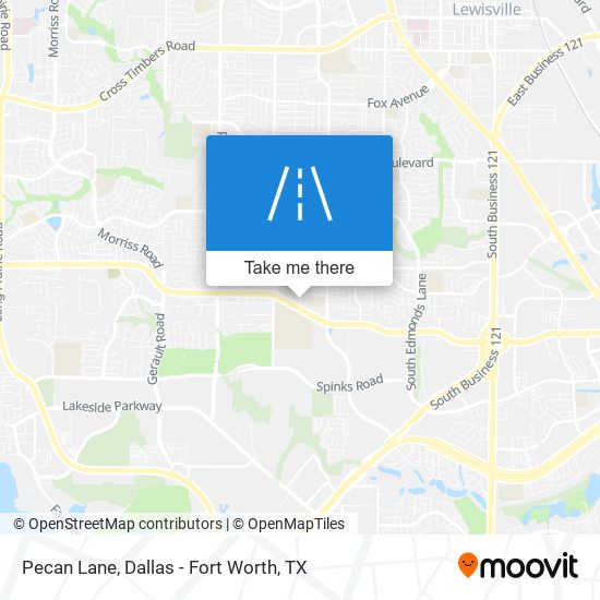 Pecan Lane map