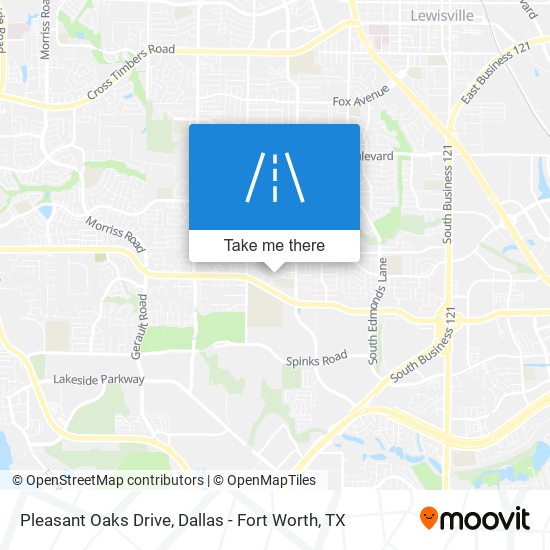 Pleasant Oaks Drive map