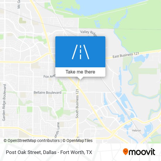 Post Oak Street map
