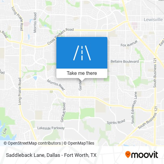 Saddleback Lane map