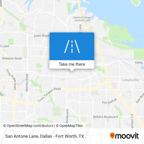 San Antone Lane map