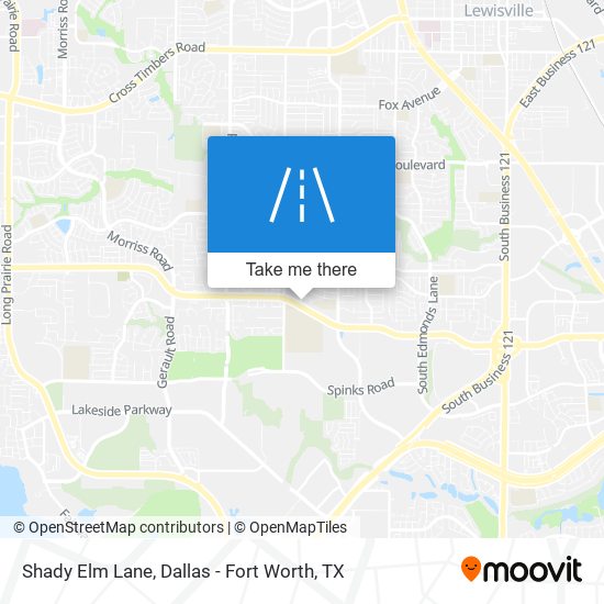 Shady Elm Lane map
