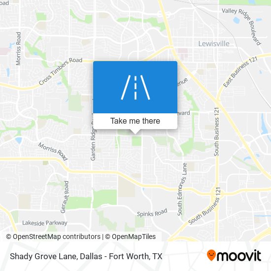 Mapa de Shady Grove Lane