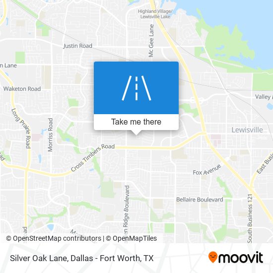 Silver Oak Lane map