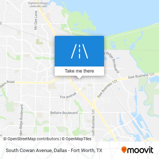 South Cowan Avenue map