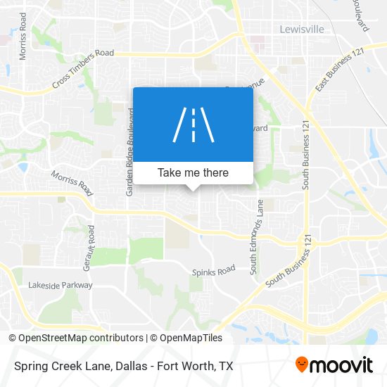 Spring Creek Lane map