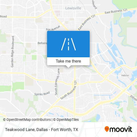 Teakwood Lane map