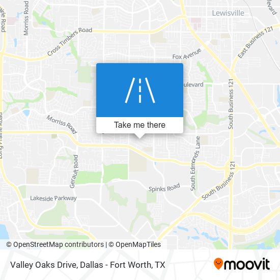 Valley Oaks Drive map