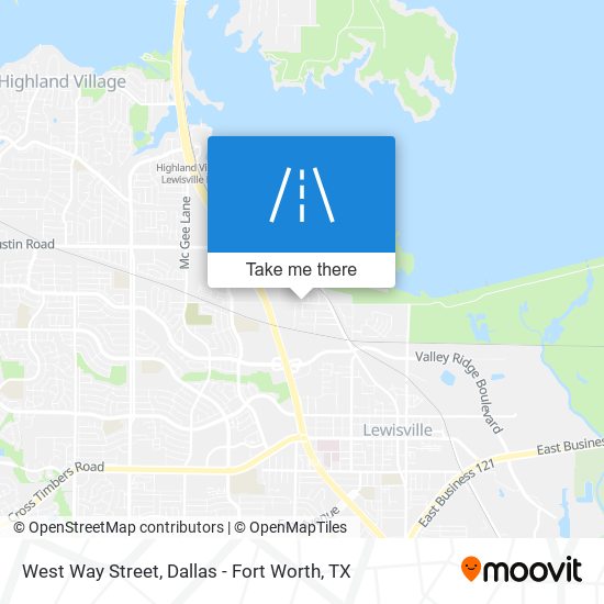 West Way Street map