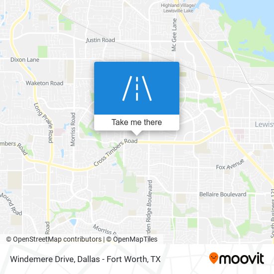 Windemere Drive map