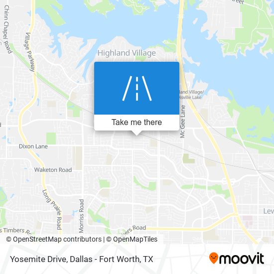 Mapa de Yosemite Drive
