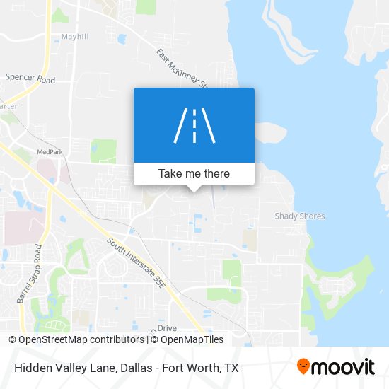 Hidden Valley Lane map