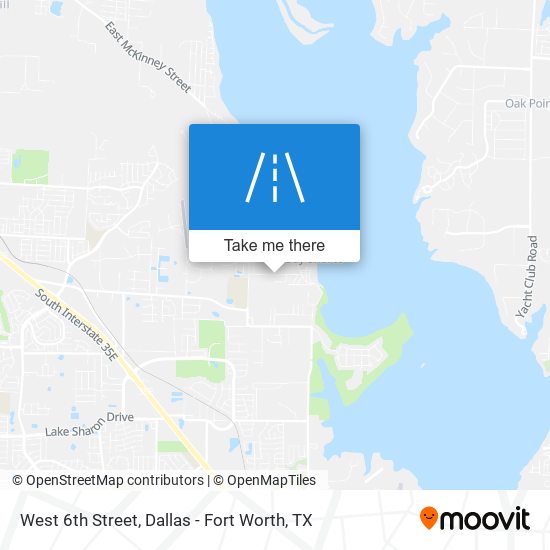 West 6th Street map