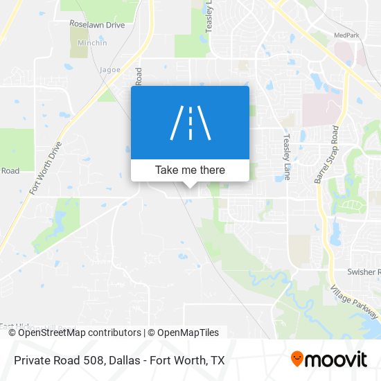 Private Road 508 map