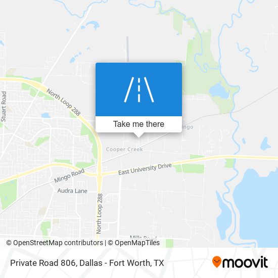 Private Road 806 map